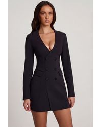 Oh Polly - Structured Single-Breasted Blazer Mini Dress - Lyst