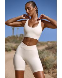 BO+TEE - High Waist Flexirib Biker Shorts - Lyst