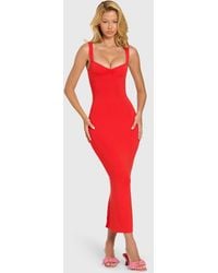 Oh Polly - Modal Lace-Trim Midaxi Dress - Lyst