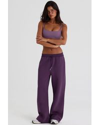 BO+TEE - Brushed Jersey Wide-Leg Joggers - Lyst