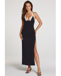 Oh Polly - Modal Lace-Trim Maxi Dress - Lyst