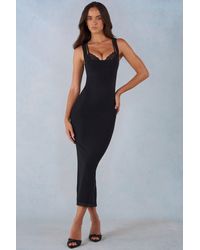 Oh Polly - Modal Lace-Trim Midaxi Dress - Lyst