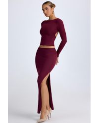 Oh Polly - Modal Low-Rise Maxi Skirt - Lyst