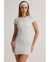 Oh Polly - Modal Short-Sleeve Bodycon Mini Dress - Lyst