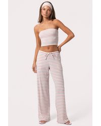 BO+TEE - Ribbed Jersey Low-Rise Trousers - Lyst