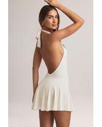 Oh Polly - Modal Halterneck A-Line Mini Dress - Lyst