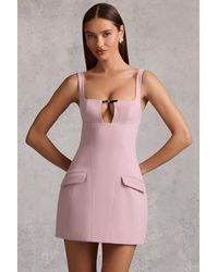 Oh Polly - Cut-Out Structured A-Line Mini Dress - Lyst