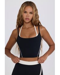 BO+TEE - Soft Active Layered Cropped Tank Top - Lyst