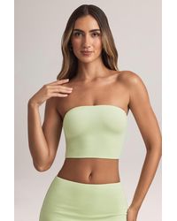 Oh Polly - Modal Strapless Crop Top - Lyst