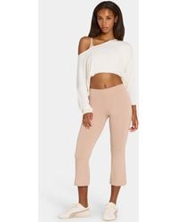 BO+TEE - Brushed Jersey Low-Rise Trousers - Lyst
