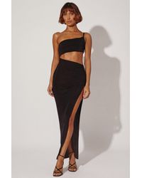 Oh Polly - One Shoulder Cut Out Maxi Dress - Lyst