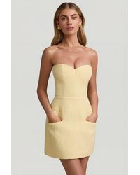 Oh Polly - Sweetheart-Neck Strapless Structured Mini Dress - Lyst