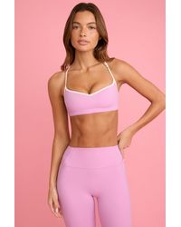 BO+TEE - Soft Active Sweetheart-Neck Sports Bra - Lyst