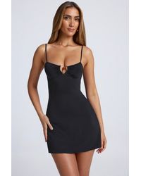 Oh Polly - Hardware Detail A-Line Mini Dress - Lyst