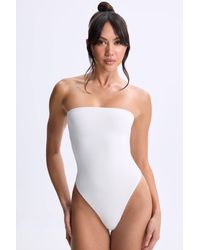 Oh Polly - Modal Bandeau Thong Bodysuit - Lyst