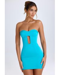 Oh Polly - Cut-Out Bandeau Bodycon Mini Dress - Lyst
