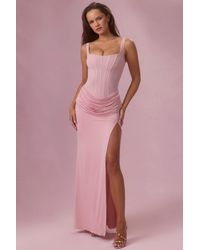 Oh Polly - Mesh Draped Bridesmaid Dress - Lyst