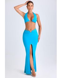 Oh Polly - Hardware-Detail Mid-Rise Maxi Skirt - Lyst