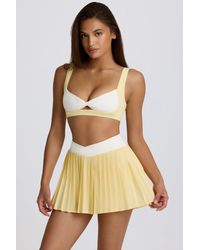 BO+TEE - Soft Active Crossover Pleated Mini Skort - Lyst