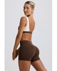 BO+TEE - Ruched Mini Shorts - Lyst