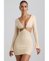 Oh Polly - Cut-Out Hardware Detail Mini Dress - Lyst