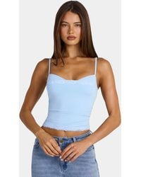Oh Polly - Modal Ruched Long-Sleeve Top - Lyst