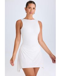 Oh Polly - Draped Open-Back Mini Dress - Lyst
