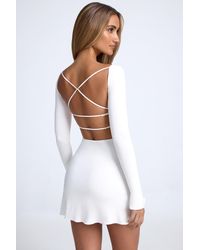 Oh Polly - Open-Back A-Line Mini Dress - Lyst