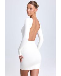 Oh Polly - Modal Open-Back Bodycon Mini Dress - Lyst
