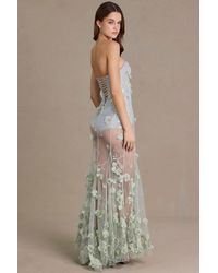 Oh Polly - Embellished Tulle Corset Gown - Lyst