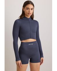 BO+TEE - Flexirib Zip-Up Cropped Jacket - Lyst