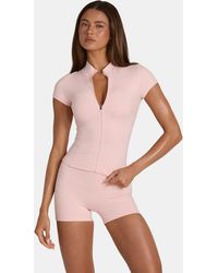 BO+TEE - Soft Active Zip-Up Top - Lyst