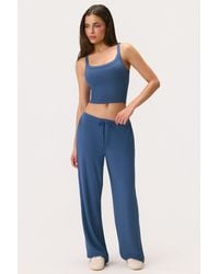 BO+TEE - Brushed Jersey Low-Rise Trousers - Lyst