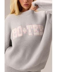 BO+TEE - Ribbed Knit Oversized Jumper - Lyst