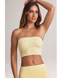 Oh Polly - Modal Strapless Crop Top - Lyst