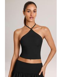 Oh Polly - Modal Halterneck Top - Lyst
