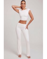 Oh Polly - Petite Mid-Rise Straight Leg Trousers - Lyst
