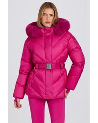 BO+TEE - Waterproof Faux-Fur Hood Ski Jacket - Lyst
