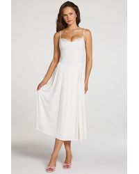 Oh Polly - Modal Lace-Trim Midaxi Dress - Lyst