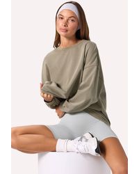 BO+TEE - Acid Wash Long-Sleeve Oversized T-Shirt - Lyst