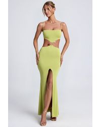 Oh Polly - Hardware Detail Cut-Out Maxi Dress - Lyst