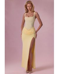 Oh Polly - Mesh Draped Bridesmaid Dress - Lyst