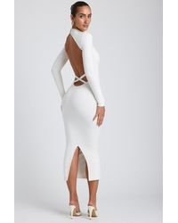 Oh Polly - Modal Cross-Back Midaxi Dress - Lyst