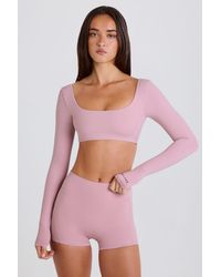 BO+TEE - Long-Sleeve Crop Top - Lyst