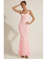 Oh Polly - Embellished Appliqué Soft-Scoop Corset Gown - Lyst