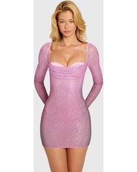 Oh Polly - Embellished Corset Mini Dress - Lyst