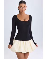 Oh Polly - Modal Scoop-Neck Drop-Waist Bubble Hem Mini Dress - Lyst
