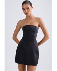 Oh Polly - Bandeau Structured Tulip Mini Dress - Lyst