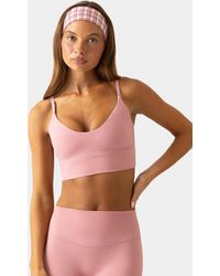 BO+TEE - Soft Active Scoop-Neck Sports Bra - Lyst