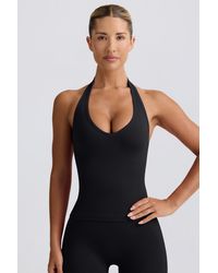 BO+TEE - Define Luxe Halterneck Tank Top - Lyst